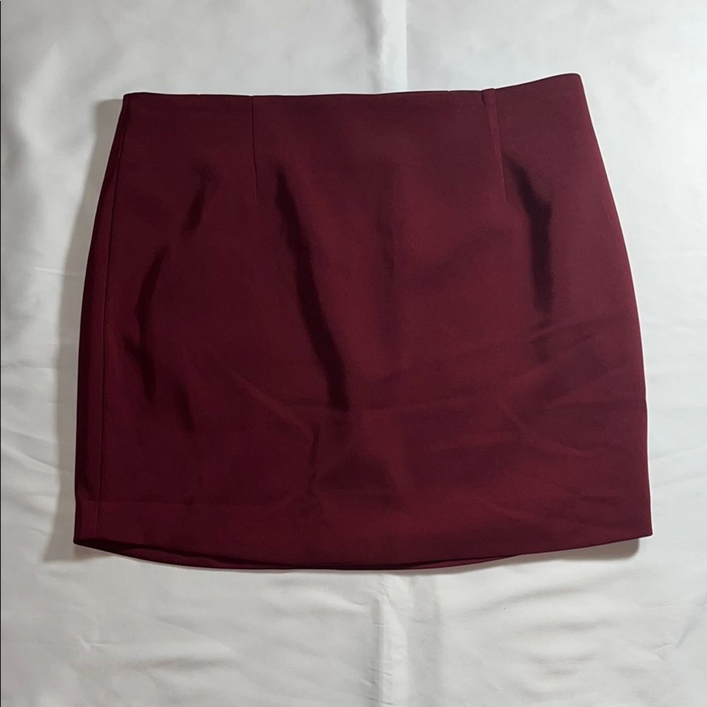 Elegant Burgundy Skirt